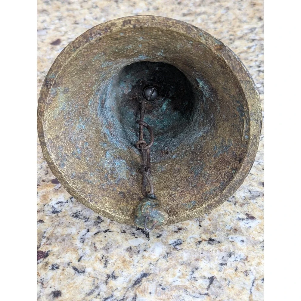 Vintage Mission Bell Gold Mexican Brass Eagle 1811 Decor